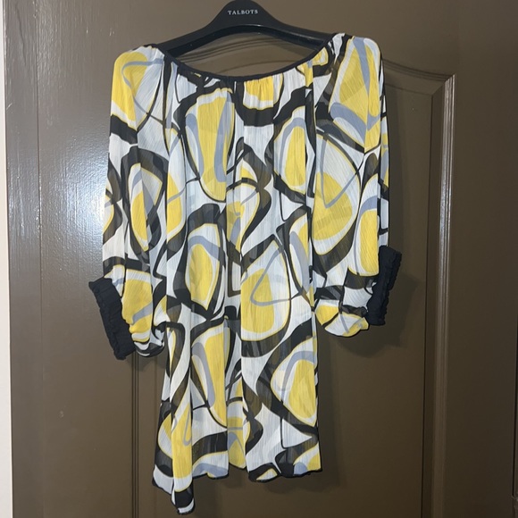 Kld signature colorful sheer blouse - Picture 4 of 4